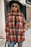 Plaid Flannel Shacket Jacket Women