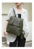 Paziye Vintage Pleated Backpack