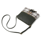 Paziye Plaid Fringed Crossbody Bag