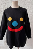 Clown Smile Knit Pullover Sweaters Winter Outfits