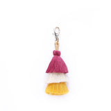 Paziye Creative Ethnic Style Tassel Keychain Bohemian Bag Pendant