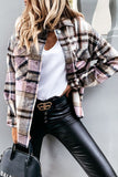 Plaid Flannel Shacket Jacket Women