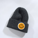 Paziye Fashionable knitted smiley beanie hat