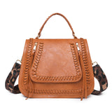 Paziye Leopard Print Strap Crossbody Bag