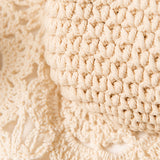 Paziye Handmade Tassel Crossbody Bag Cotton Thread Woven Bag