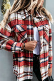 Plaid Flannel Shacket Jacket Women