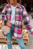 Plaid Flannel Shacket Jacket Women