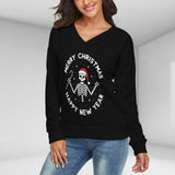Christmas Top   Printed Vintage Long Sleeve Top