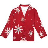 Women's Sleepwear Christmas Print Long Sleeve Casual Two Piece