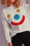 Clown Smile Knit Pullover Sweaters Winter Outfits