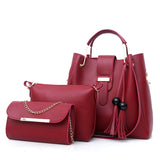 Paziye Retro Hand-held Messenger One-shoulder Three-piece Bag