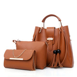 Paziye Retro Hand-held Messenger One-shoulder Three-piece Bag
