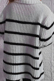Turtleneck Stripes Knitting Winter Outfits Pullover Sweater