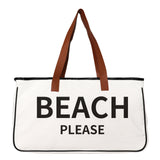 Paziye Large Capacity Beach Canvas Bag
