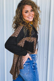 Leopard Patchwork Shacket Jacket