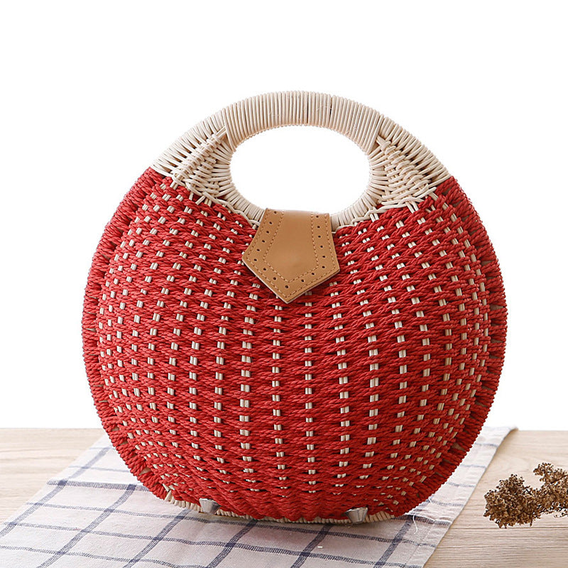 Shell Shaped Straw Woven Tote Bag – Paziyewholesale