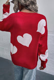 Heart Knitting Pullover autumn outfits Sweater