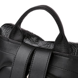 Crocodile Pattern Leather Backpack Fashion Travel Bag