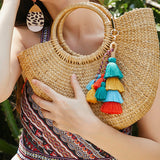 Paziye Boho Tassel Pendant Keychain