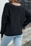 Criss Cross V Neck Two Way Wearing Knit Autumn Outfits Sweaters