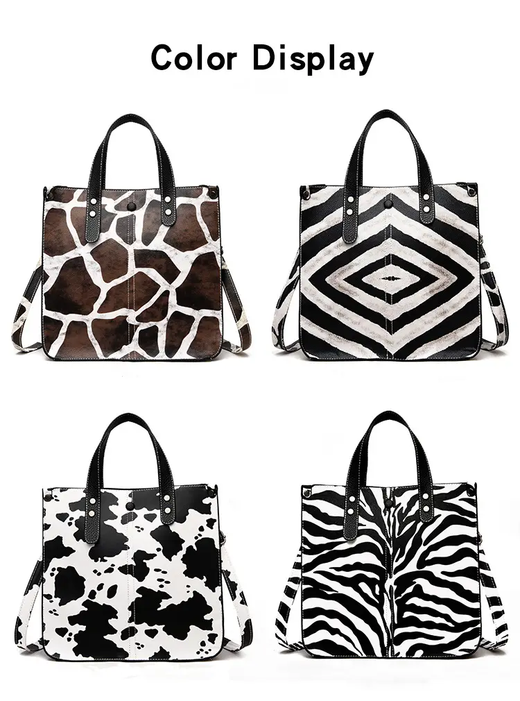 Paziye Ladies Leopard Print Two-Piece Bag