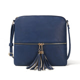 Women Tassel Zip Crossbody Bags