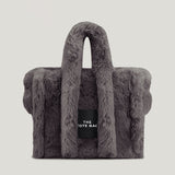 Faux Fur Large Tote Bag Designer Soft Plush Women Handbags Pluffy Shoulder Crossbody Bags Warm Winter Big Shopper Purses