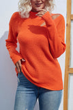 Long Sleeve Turtleneck Cut Out Sweater