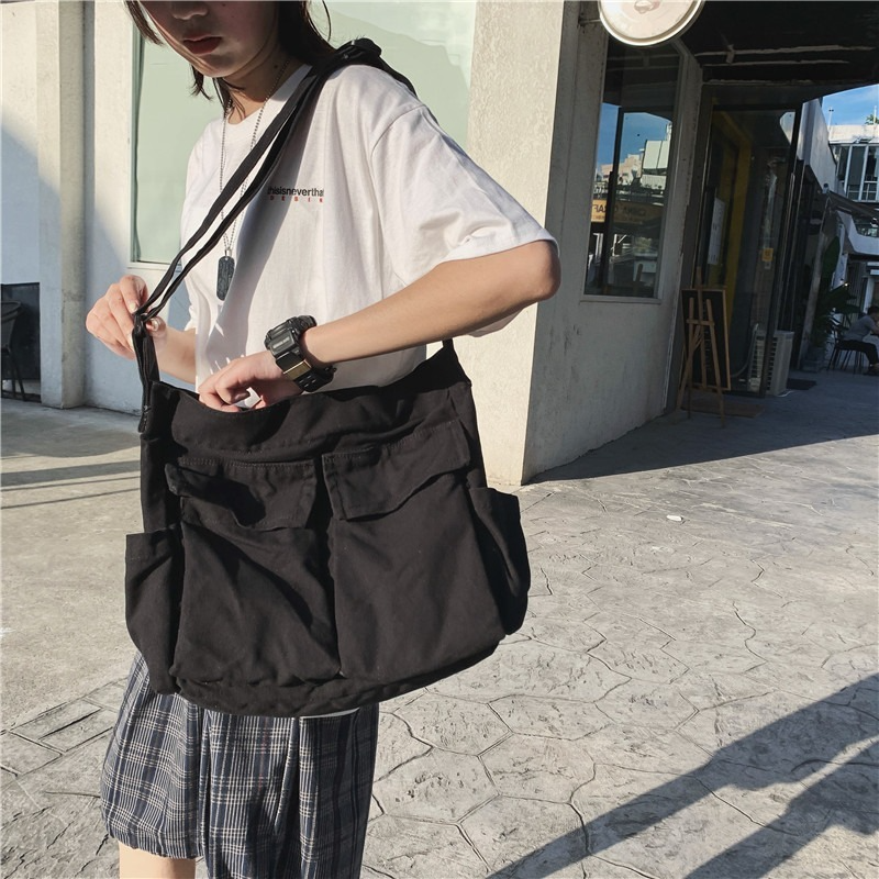New Fashion Canvas Women Handbags Large Capacity Ladies Shoulder Crossbody  Bag Famous Designer Casual Female Tote Messenger Bags