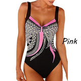 Summer Retro One Piece Swimsuits Closed Bodysuit Swimwear