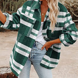 Plaid Flannel Jacket Women