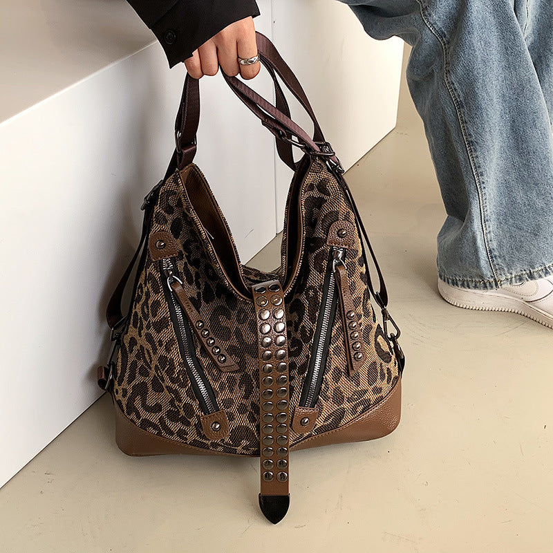 Paziye Leopard shoulder bag Tote bag