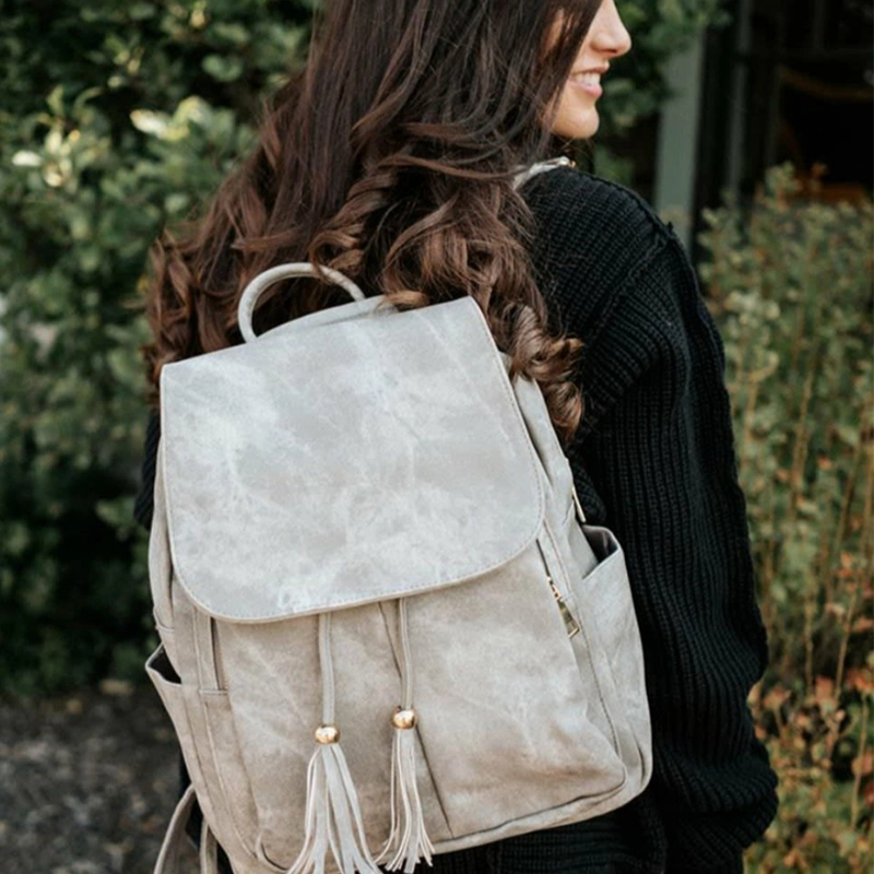 Women Tassel Backpack