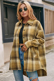 Plaid Flannel Shacket Jacket Women