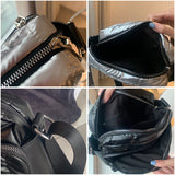 Luxury Space Cotton Shoulder Bags for Women Winter Crossbody Down Bag Designer Handbag Wide Shoulder Strap Messenger Pack