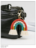 Paziye Handwoven Rainbow Keychain