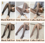 Winter Thermal Leggings Women Slim Translucent Pantyhose Stockings Thin Translucent Pants Sexy Elastic Thick Pantyhose