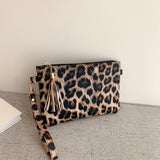 Paziye Leopard Personalized Clutch Bag