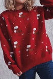 Christmas Socks And Snow Knitting Sweater