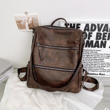 Paziye Vintage Soft Front Ladies Backpack