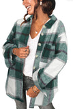 Plaid Flannel Shacket Jacket Women