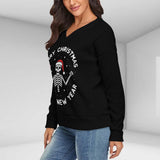 Christmas Top   Printed Vintage Long Sleeve Top
