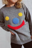 Clown Smile Knit Pullover Sweaters Winter Outfits