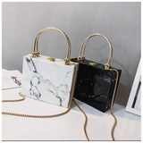 Paziye Marble Tote Bag Crossbody Bag