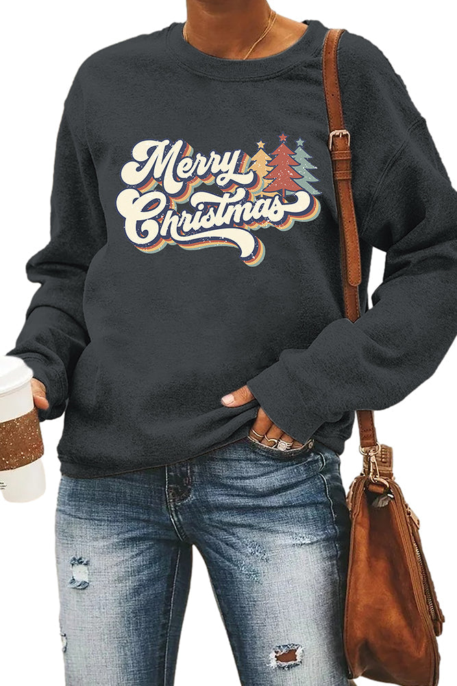 70s Style Merry Christmas Sweatshirt