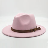 Paziye Hat Suede Belt Woolen Hat