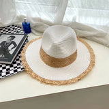Raffia Jazz Hat Sunscreen Sunshade Straw Hat Versatile