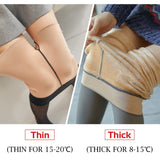 Winter Thermal Leggings Women Slim Translucent Pantyhose Stockings Thin Translucent Pants Sexy Elastic Thick Pantyhose