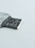 Gray Plaid Knitted Long Open Front Cardigan Winter Outfits
