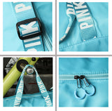 Paziye Pink Logo Gym Tote Bag